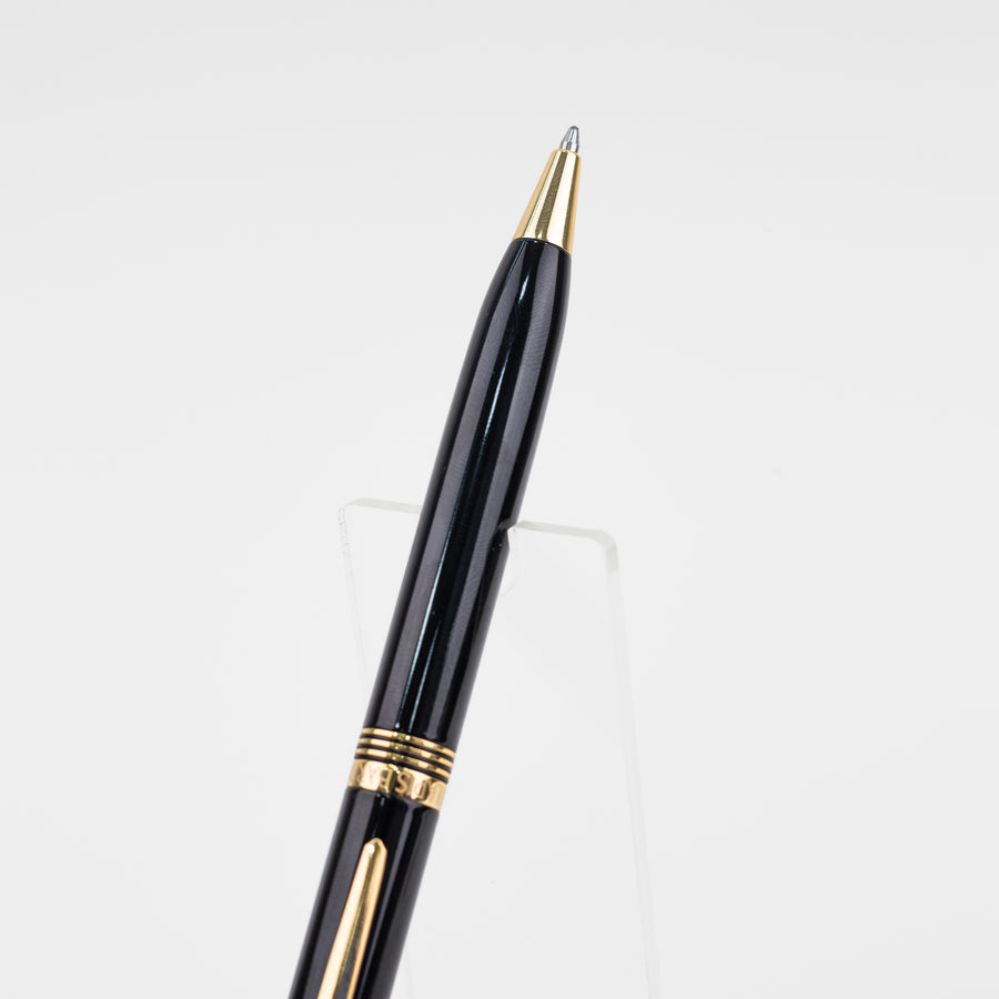 lapis-bard-contemporary-ballpoint-pen-black-with-gold-trims-nib-view