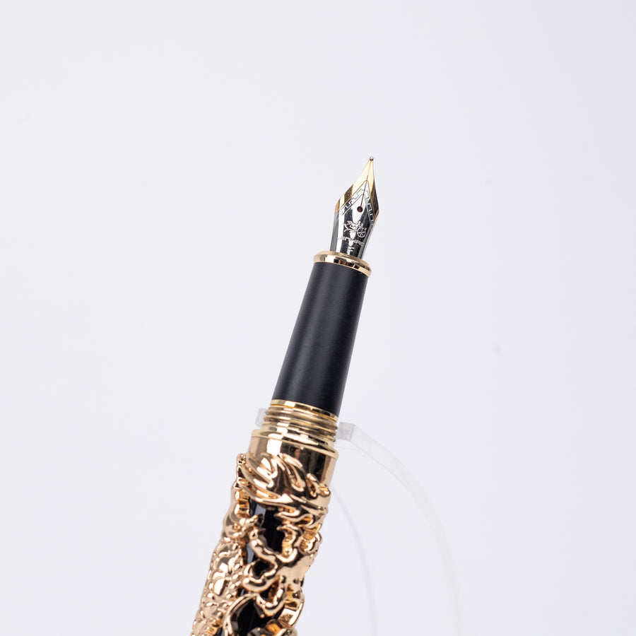 Jinhao Golden Dragon and Phoenix Carving Fountain Pen