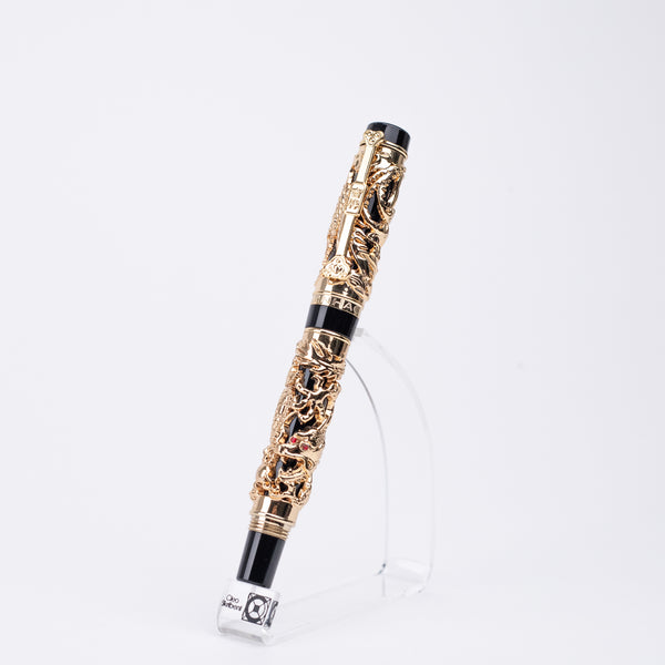Jinhao Golden Dragon and Phoenix Carving Fountain Pen