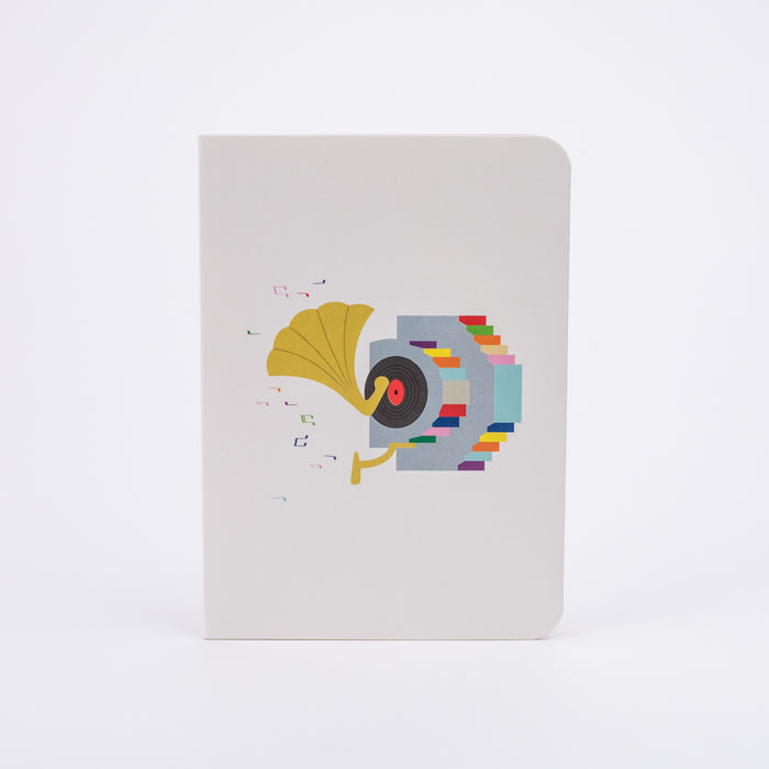 3D pop-up Greeting Card 09 (Gramophone)