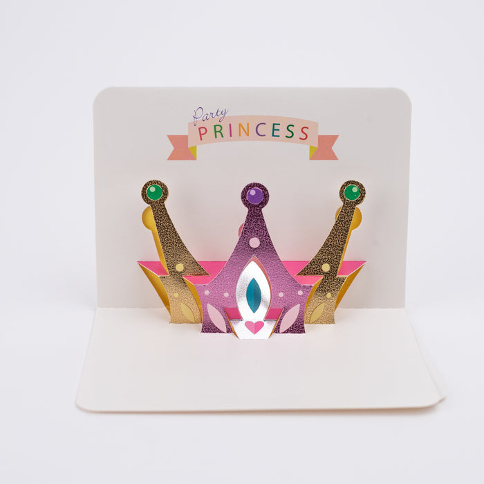 3D pop-up Greeting Card 04 (Princess Crown)