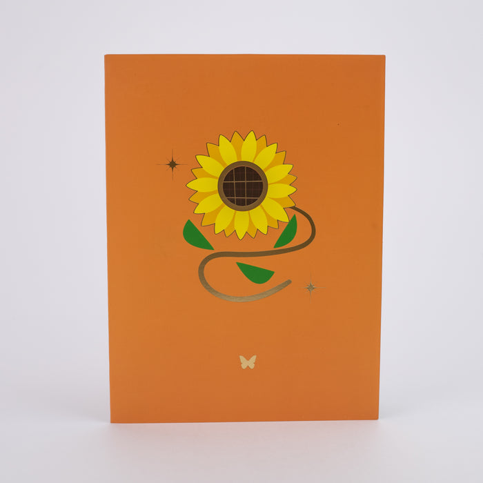 Beautiful 3D Popup Handcrafted Greeting Card - Sunflower Bloom