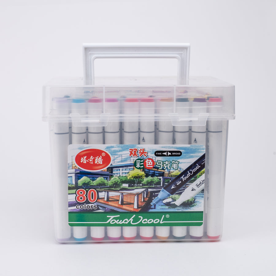 Touch Cool Dual Tip Art Marker Set of 80