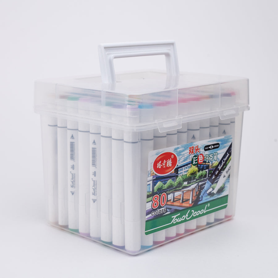 Touch Cool Dual Tip Art Marker Set of 80
