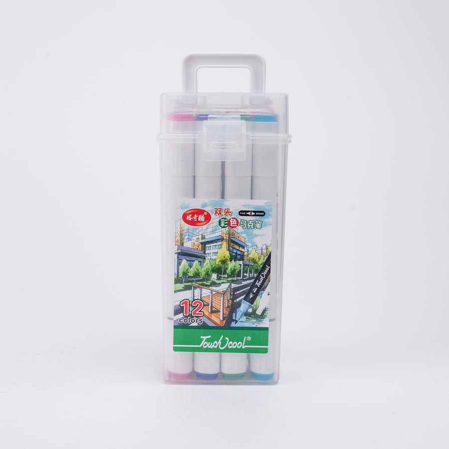 Touch Cool Dual Tip Art Marker Set of 12