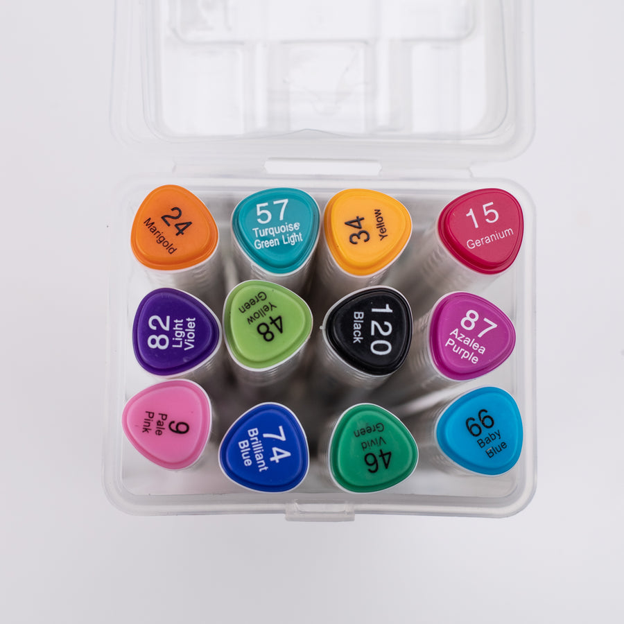 Touch Cool Dual Tip Art Marker Set of 12