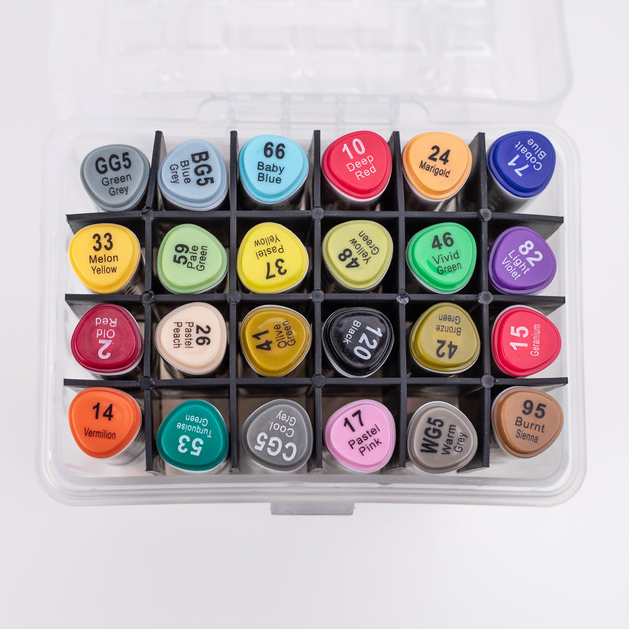Superior Graphic Dual Tip Art Markers (MS-888) - Set of 24