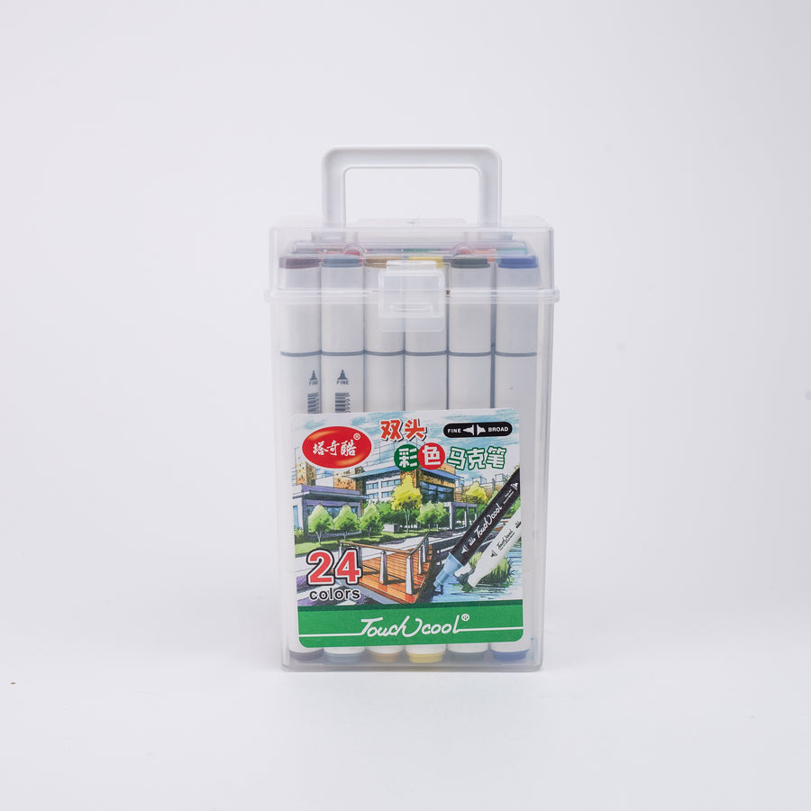 Touch Cool Dual Tip Art Marker Set of 24