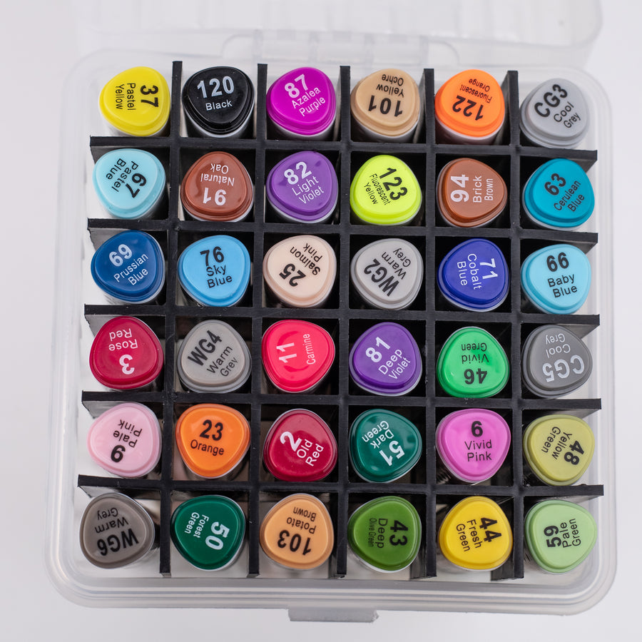 Superior Graphic Dual Tip Art Markers (MS-888) - Set of 36
