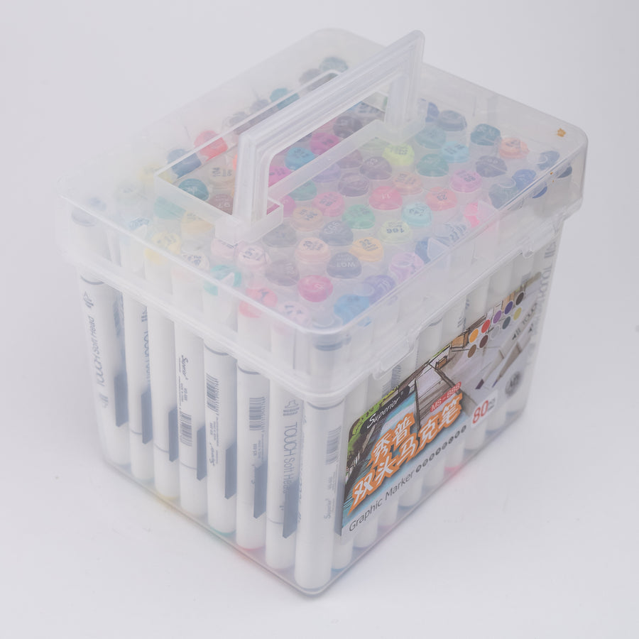 Superior Graphic Dual Tip Art Markers (MS-888) - Set of 80
