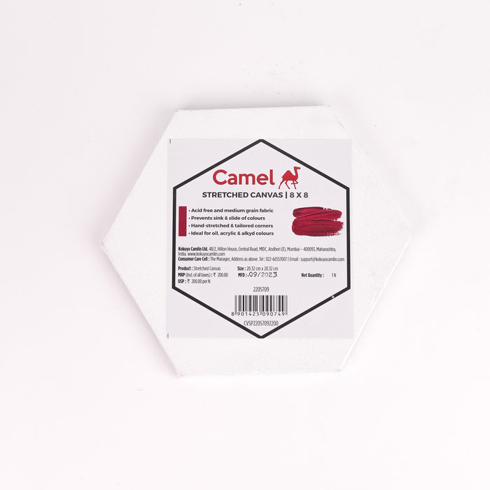 Camel - Hexagon Stretched Canvas