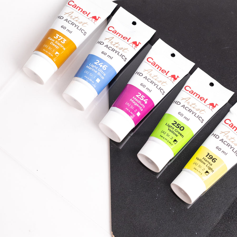 Camel - Artist HD Acrylics Colours Tubes (60 ml)