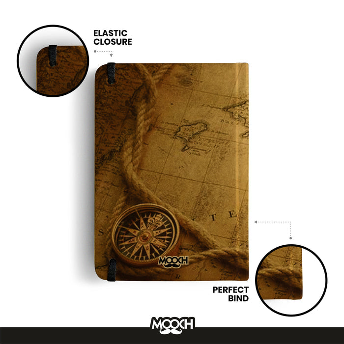MOOCH – "Adventure Awaits" A6 Plain Diary | Buff Cartridge | 120 GSM