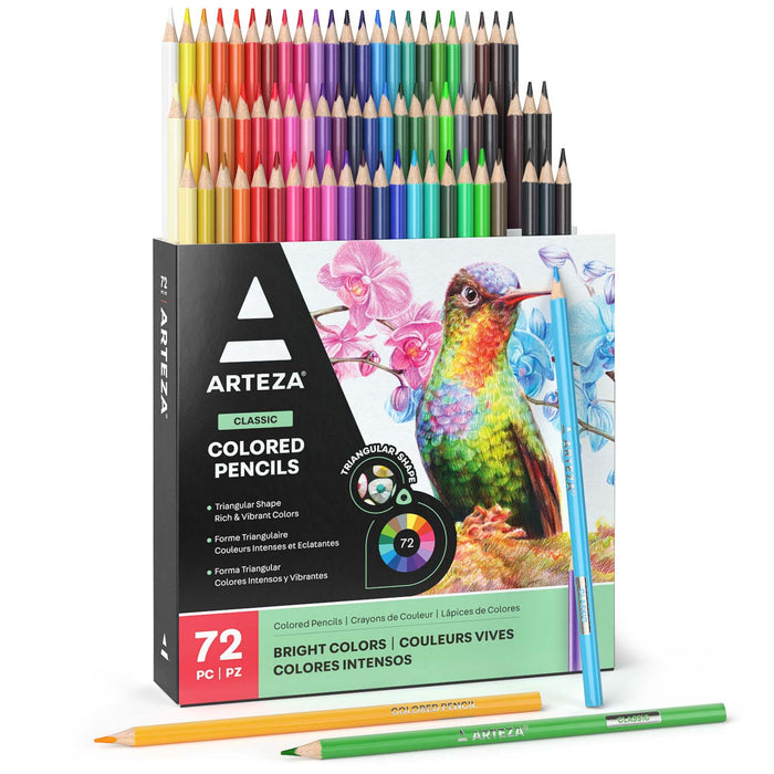 ARTEZA - Colored Pencils, Bright ( Set of 72 )