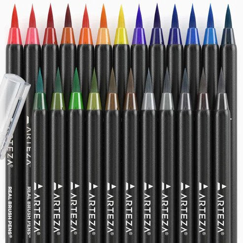 ARTEZA - Real Brush Pens ( Set of 24  )