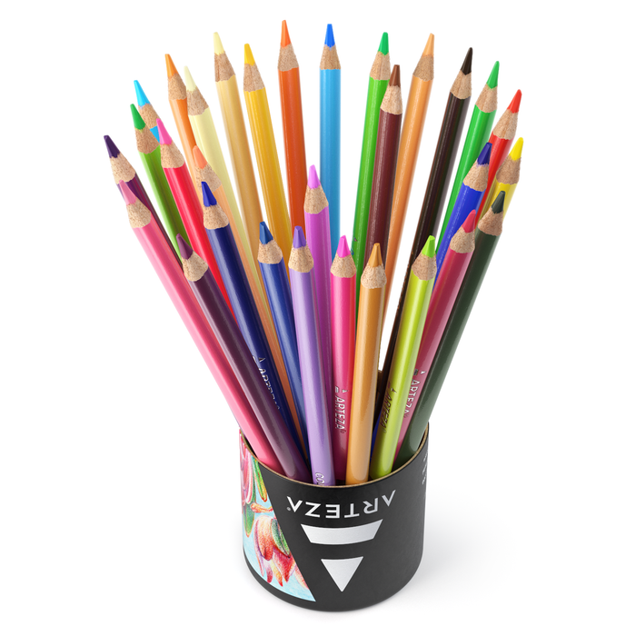 ARTEZA - Colored Pencils, Triangle Shaped - Set of 48