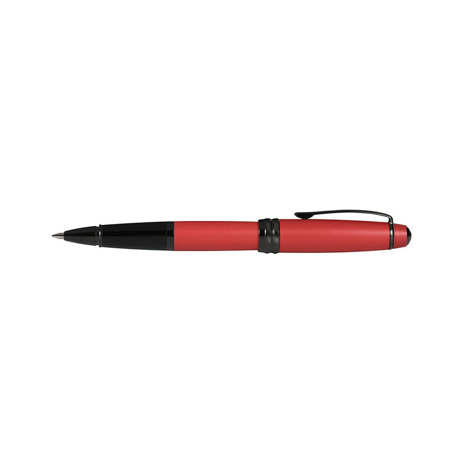 cross-bailey-AT0455-21-matte-red-lacquer-rollerball-pen-side-view