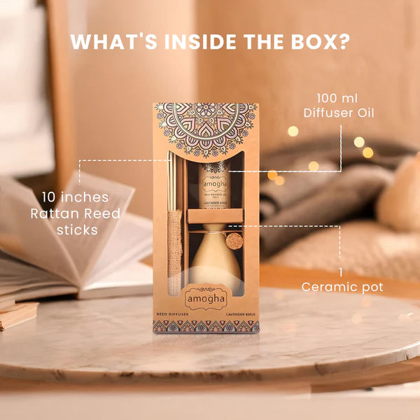 IRIS Amogha Lavender Khus Reed Diffuser – 100ml
