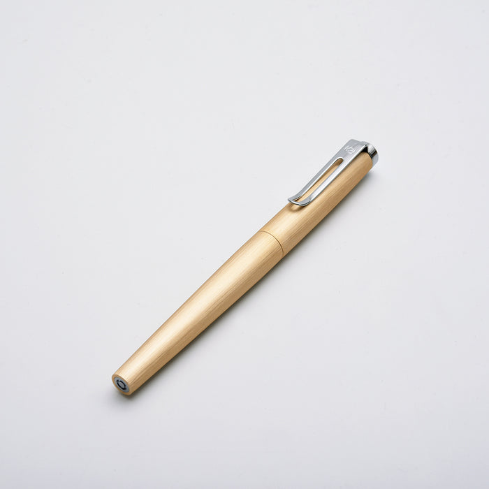 KacoGreen Angle Roller Ball Pen – Brushed Metal Finish