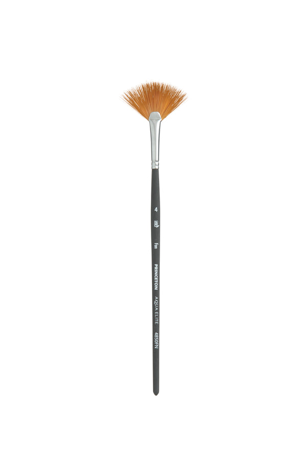 Princeton Aqua Elite Fine Synthetic Fan Short Handle Brush- 4850 Series