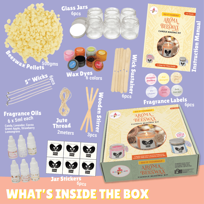 KALAKARAM - Aroma Beeswax Candle Making Kit