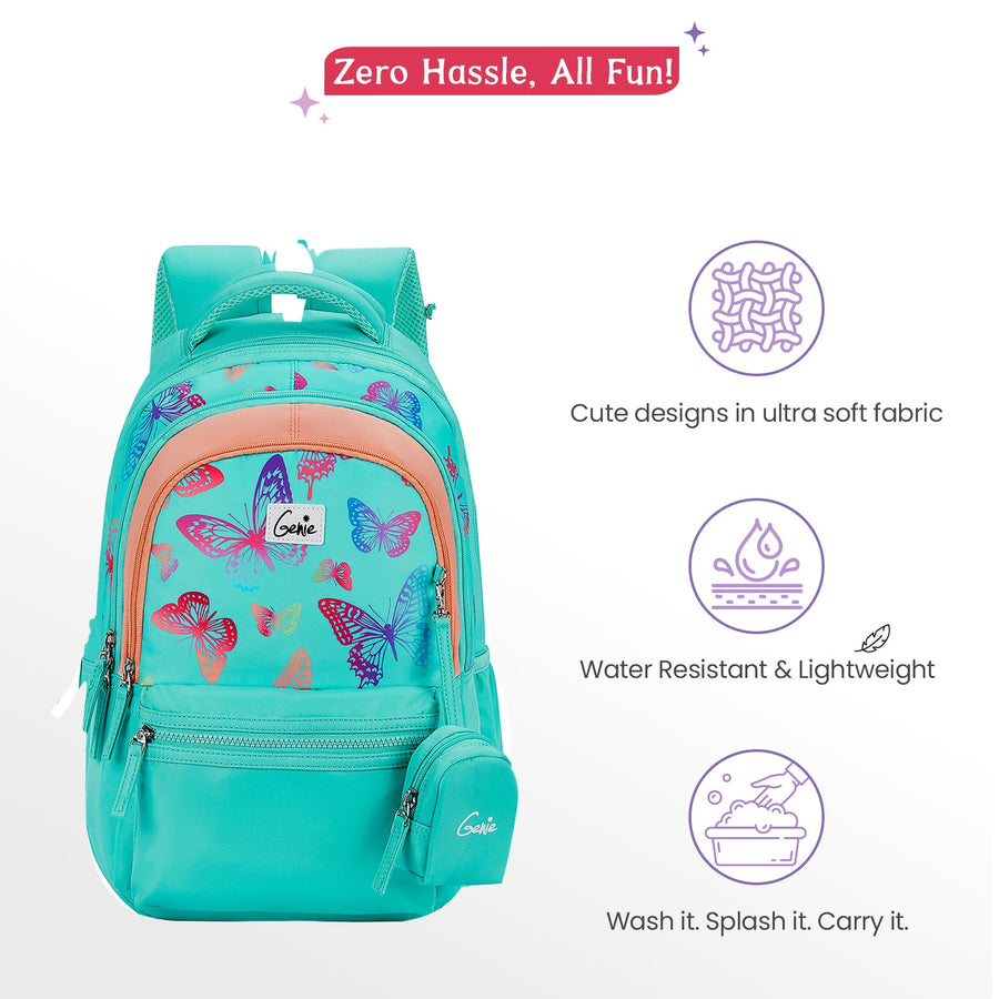Genie - Nectar 17" School Backpack - Teal