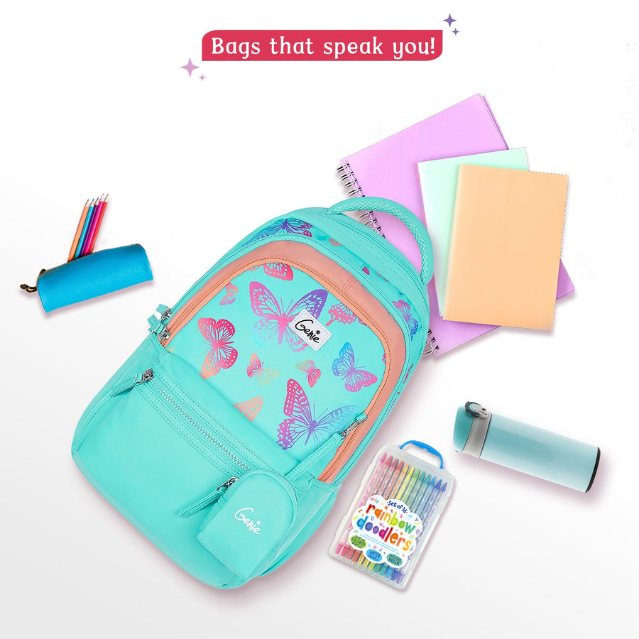 Genie - Nectar 17" School Backpack - Teal
