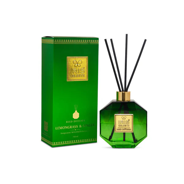IRIS Celeste Reed Diffuser Set – Lemongrass & Ginger