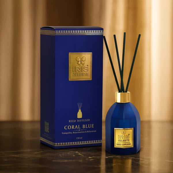 IRIS Celeste Reed Diffuser Set – Coral Blue