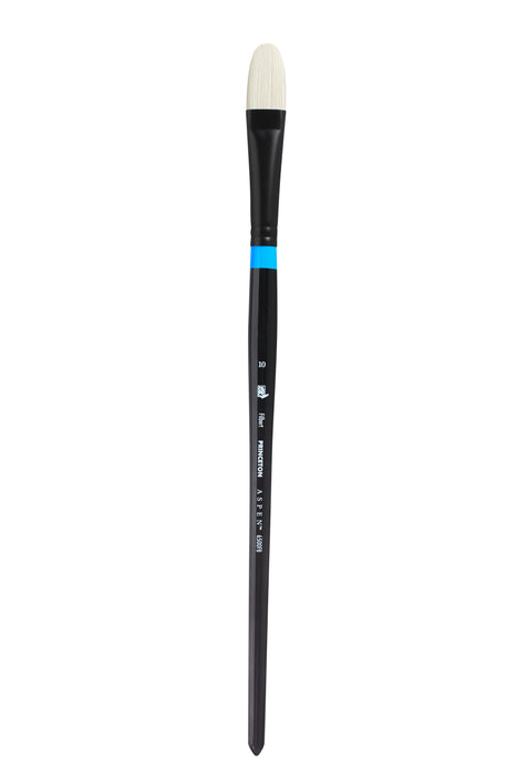 Princeton Aspen Long Handle Synthetic Bristle Brush (Filbert) - 6500 Series