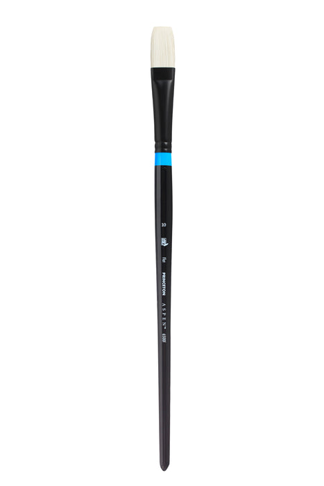 Princeton Aspen Long Handle Synthetic Bristle Brush (Flat) - 6500 Series
