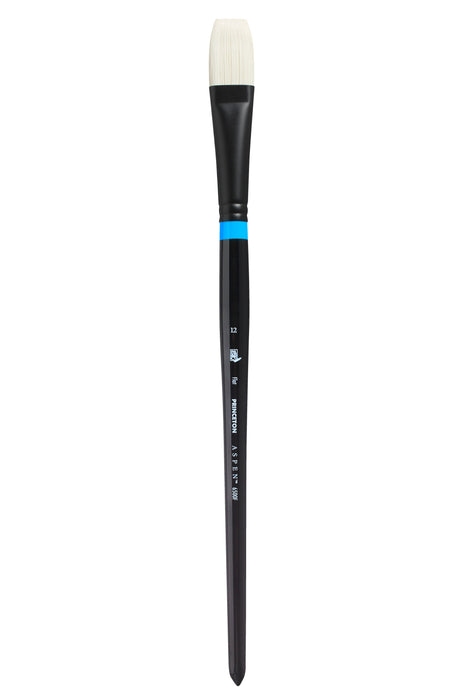 Princeton Aspen Long Handle Synthetic Bristle Brush (Flat) - 6500 Series