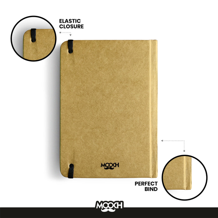 MOOCH – "Born to Travel" A6 Plain Diary | Buff Cartridge | 120 GSM