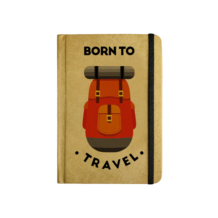 MOOCH – Born to Travel A5 Plain Diary | Buff Cartridge | 120 GSM