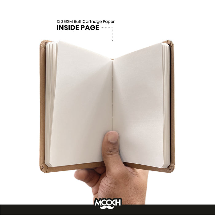 MOOCH – Born to Travel A5 Plain Diary | Buff Cartridge | 120 GSM