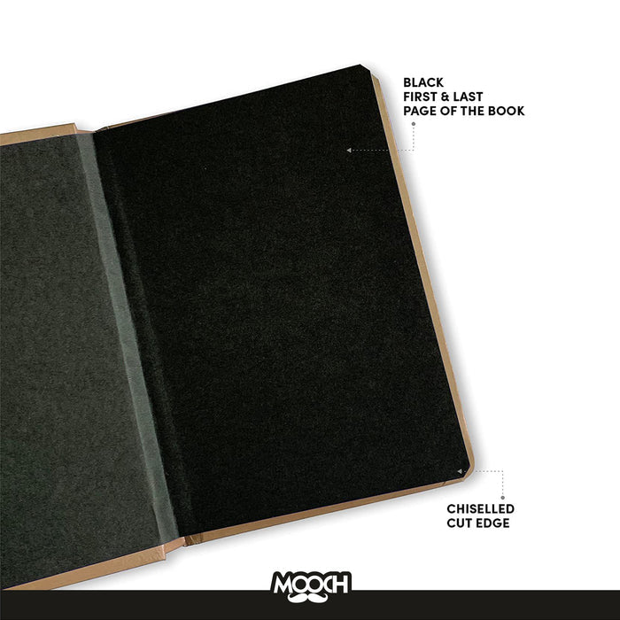 MOOCH – "Born to Travel" A6 Plain Diary | Indian Khaki | 120 GSM