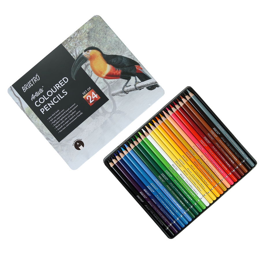 Brustro Artists' Coloured Pencils - Set of 24