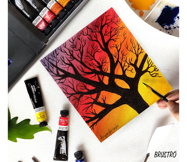 Brustro Artists' Acrylic Colour Set – 12ml Tubes (Set of 12 & 24)