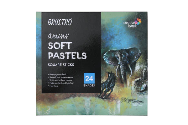 Brustro Artists' Soft Pastels Square Sticks (Set of 24)