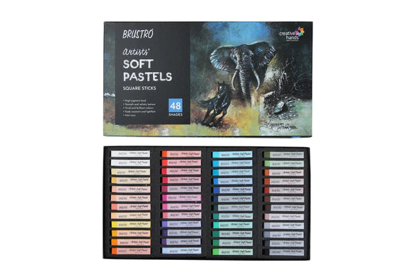 Brustro Artists' Soft Pastels (Square Sticks) Set of 48