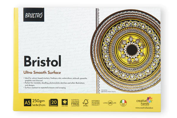 Brustro - Artists' Bristol Ultra Smooth Surface Glued Pad