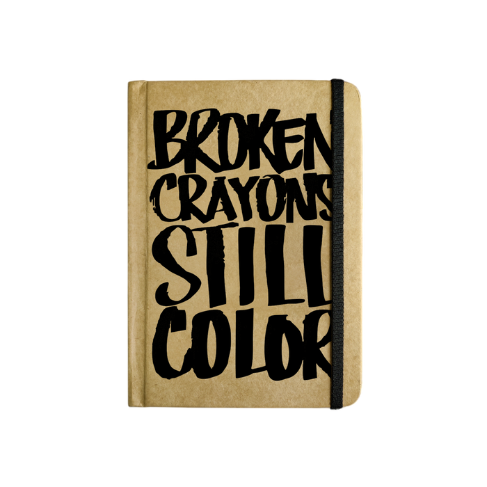 MOOCH – Broken Crayons A5 Plain Diary | Buff Cartridge Paper | 120 GSM