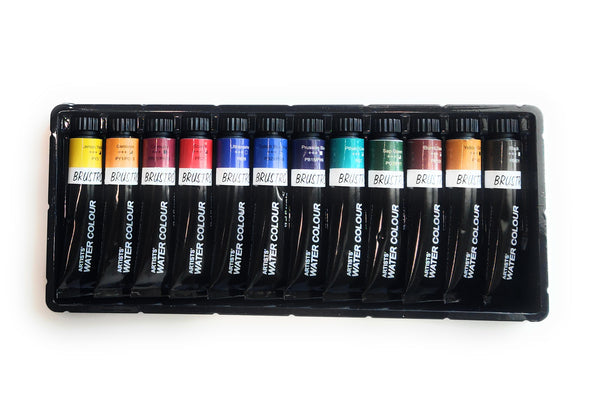 Brustro Artists' Water Colour Set – 12ml Tubes (Set of 12 & 24)