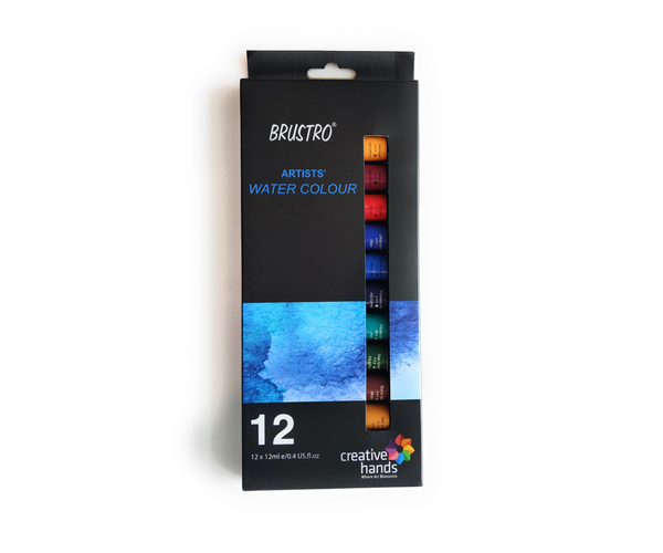 Brustro Artists' Water Colour Set – 12ml Tubes (Set of 12 & 24)