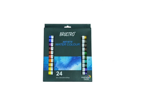 Brustro Artists' Water Colour Set – 12ml Tubes (Set of 12 & 24)