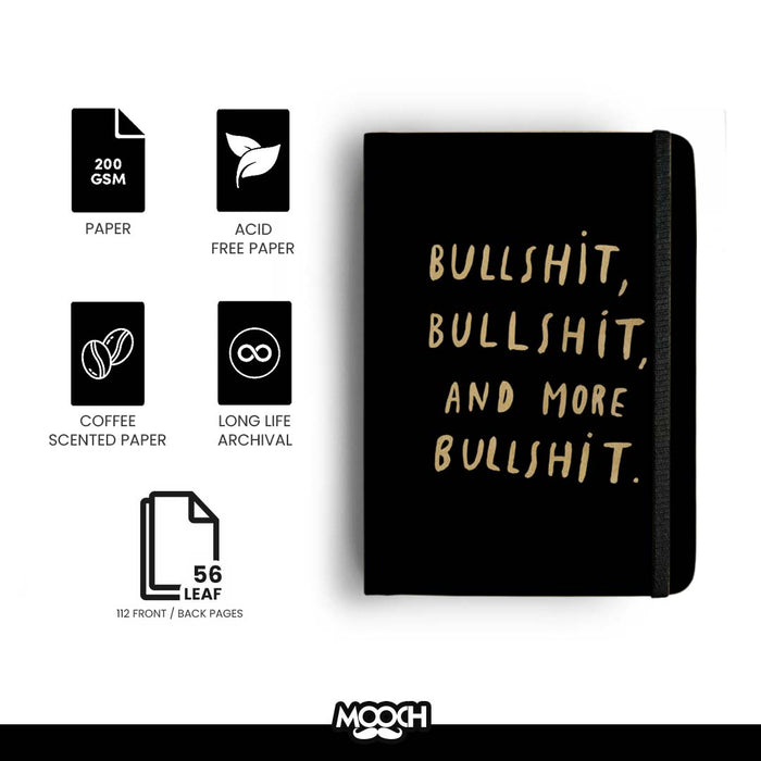 MOOCH – Bullshit A5 Diary | Buff Cartridge | 120 GSM