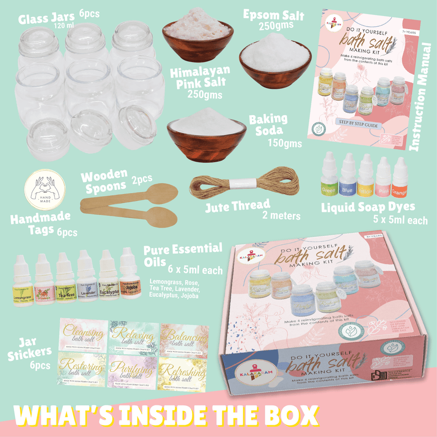 Kalakaram - Bath Salt Making Kit | DIY Relaxation Set