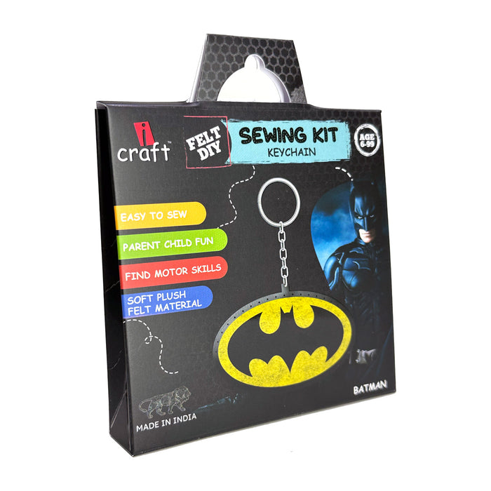 iCraft DIY Felt Keychain – Batman Sewing Kit