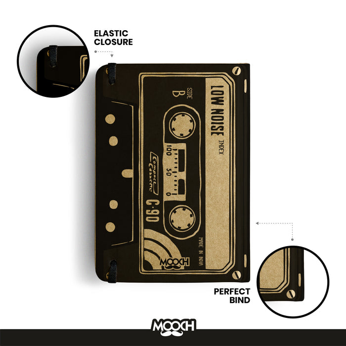 MOOCH – Cassette A6 Plain Diary | Buff Cartridge | 120 GSM