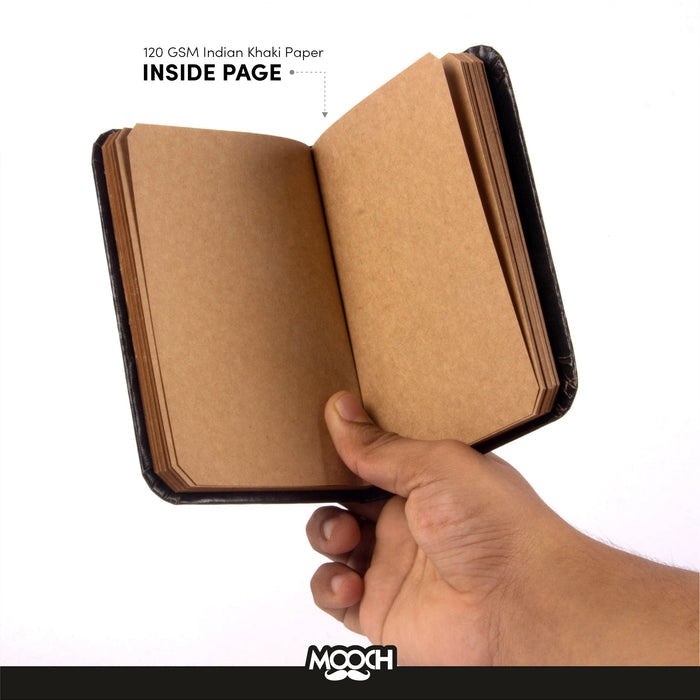 MOOCH – Cassette A5 Plain Diary | Indian Khaki | 120 GSM
